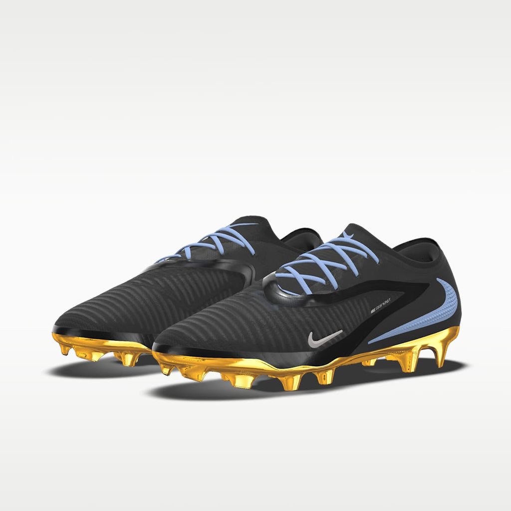 Nike Phantom 6 Low Elite By You Custom Firm-Ground Soccer Cleats - Racer Blue/Racer Blue/Multi-Color - Image 2
