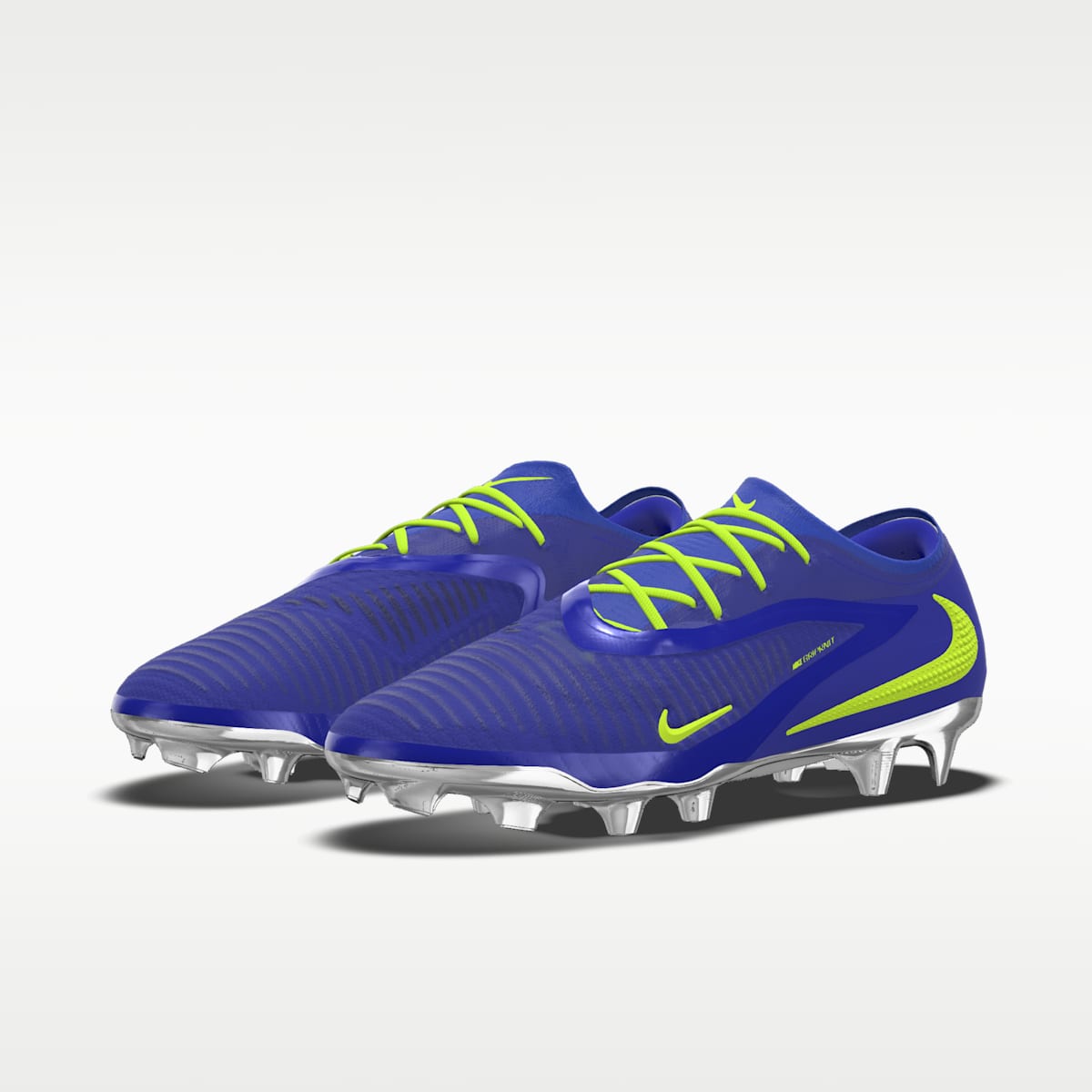 Nike Phantom 6 Low Elite By You Custom Firm-Ground Soccer Cleats - Racer Blue/Racer Blue/Multi-Color - Image 2