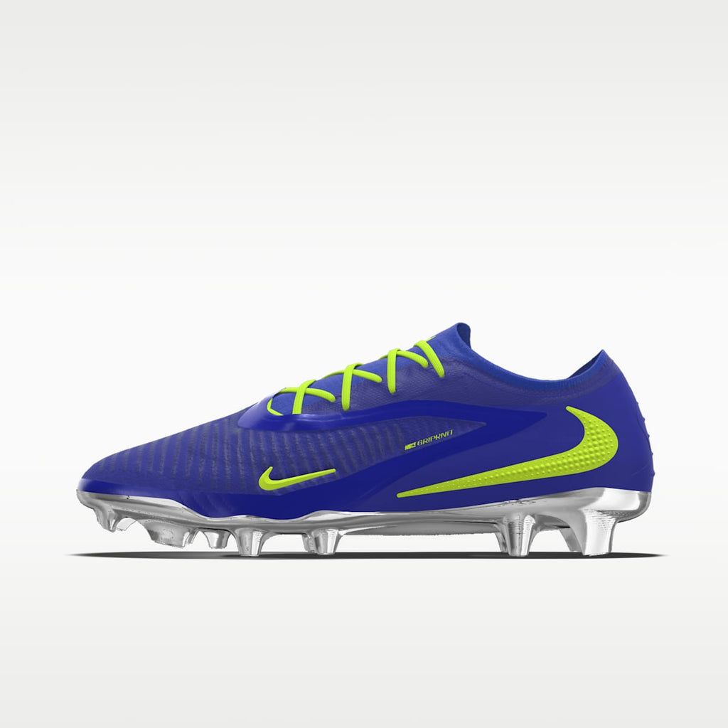 Nike Phantom 6 Low Elite By You Custom Firm-Ground Soccer Cleats - Racer Blue/Racer Blue/Multi-Color - Image 1