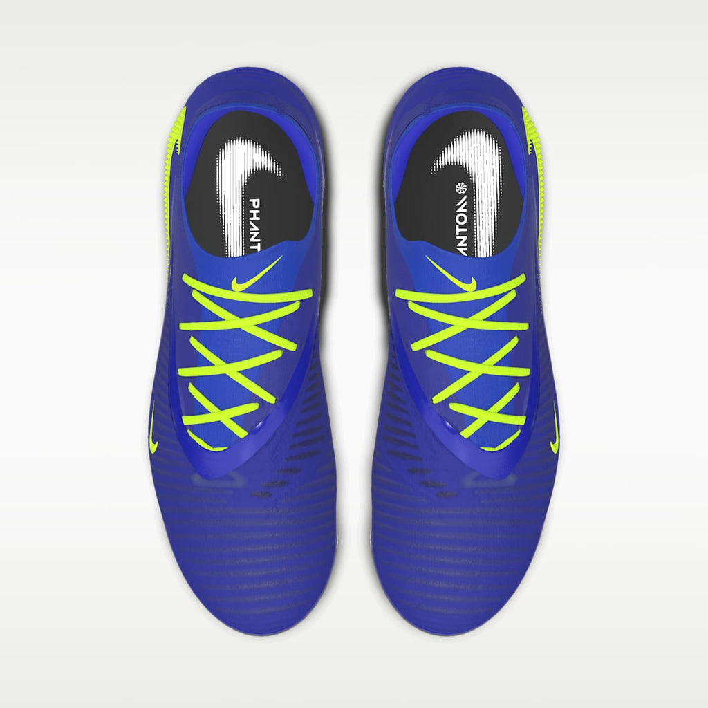 Nike Phantom 6 Low Elite By You Custom Firm-Ground Soccer Cleats - Racer Blue/Racer Blue/Multi-Color - Image 4