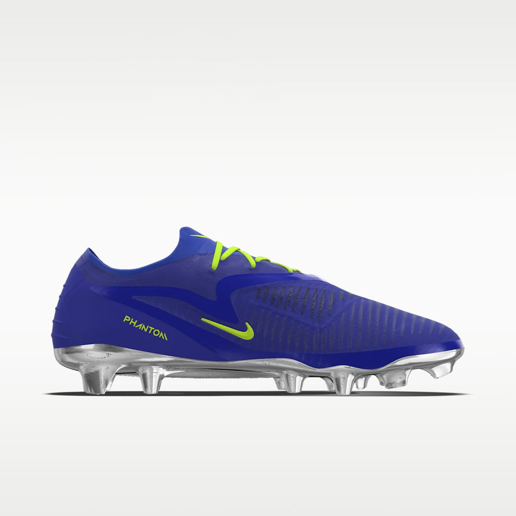 Nike Phantom 6 Low Elite By You Custom Firm-Ground Soccer Cleats - Racer Blue/Racer Blue/Multi-Color - Image 3