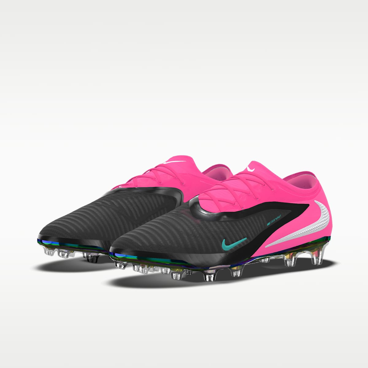 Nike Phantom 6 Low Elite By You Custom Firm-Ground Soccer Cleats - Racer Blue/Racer Blue/Multi-Color - Image 2