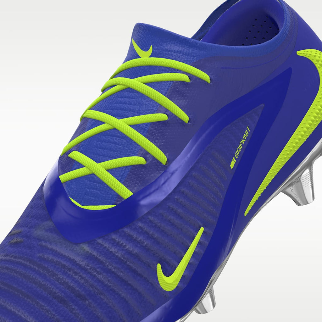 Nike Phantom 6 Low Elite By You Custom Firm-Ground Soccer Cleats - Racer Blue/Racer Blue/Multi-Color - Image 8