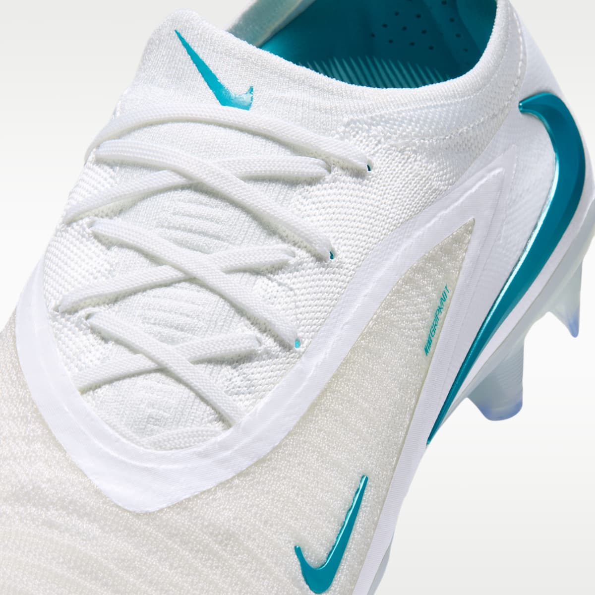 Nike Phantom 6 Low Elite Firm-Ground Soccer Cleats - White/White/Dusty Cactus - Image 8