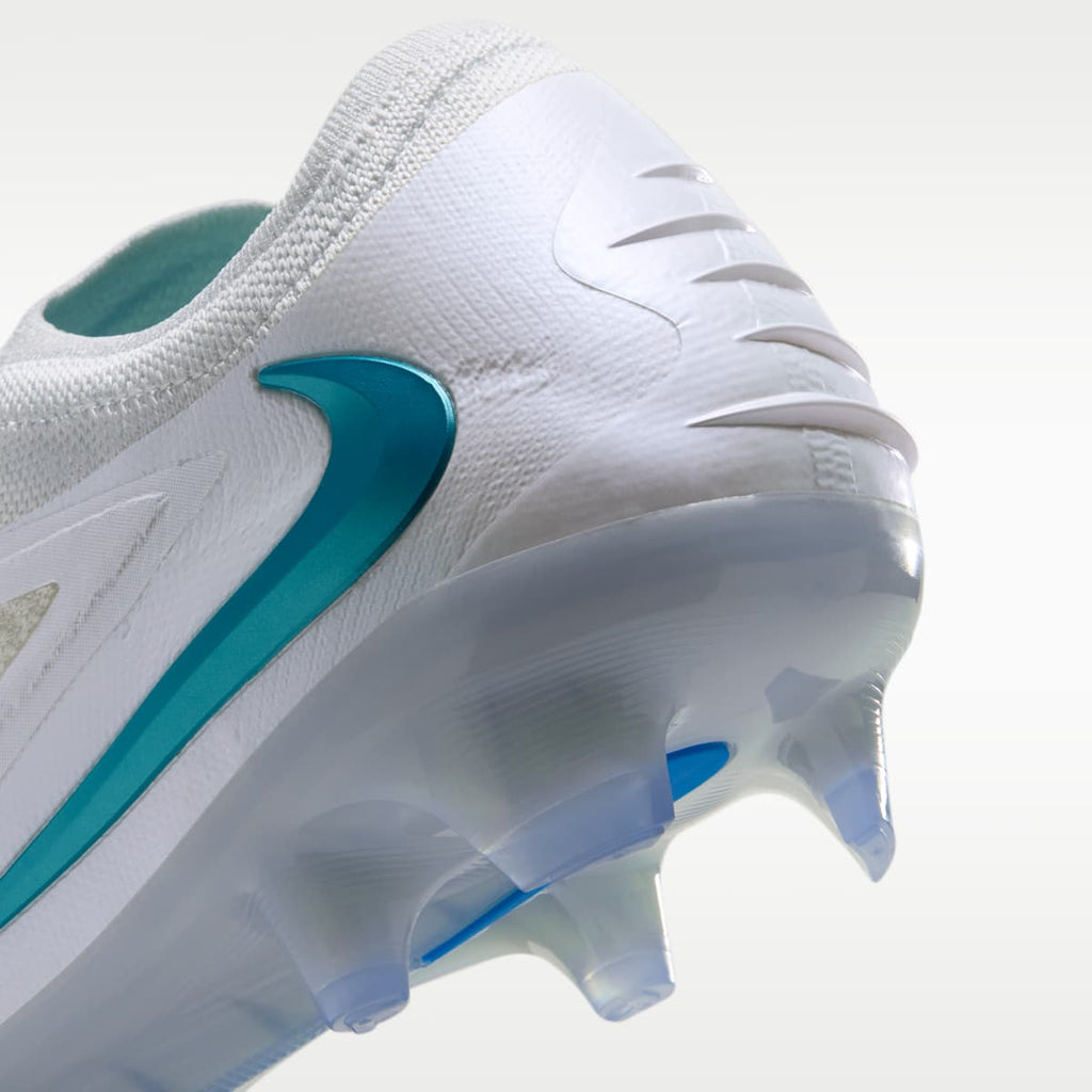 Women's Nike Phantom 6 Low Elite Firm-Ground Soccer Cleats - White/White/Dusty Cactus