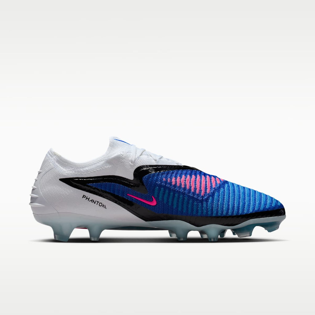 Nike Phantom 6 Low Elite Firm-Ground Soccer Cleats - Racer Blue/White/Pink Blast - Image 3