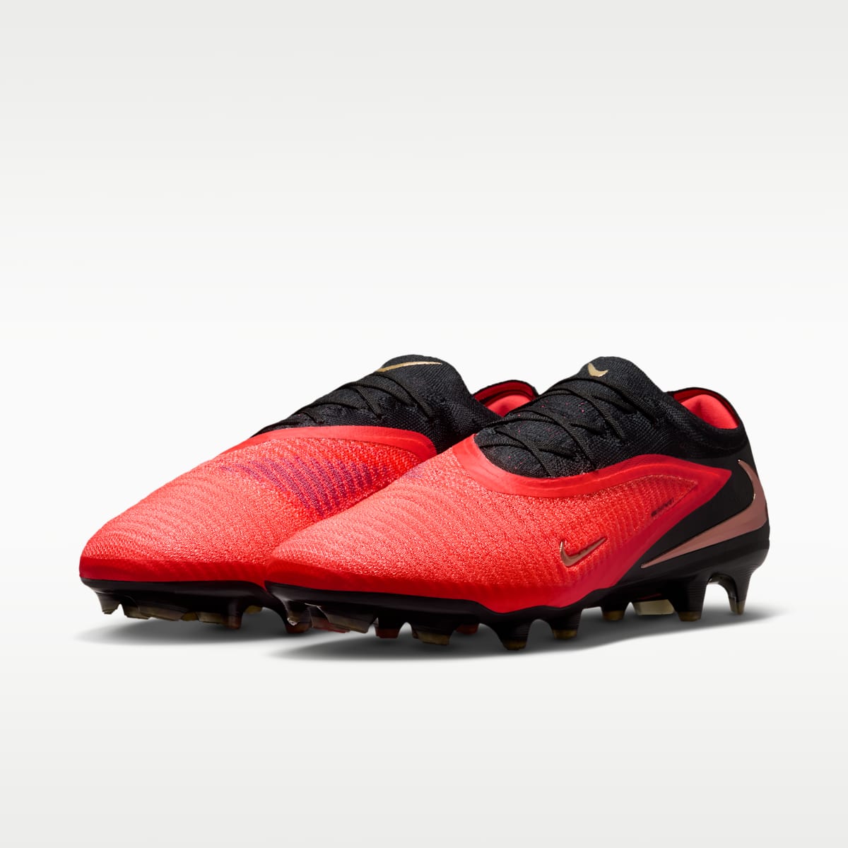 Nike Phantom 6 Low Elite Firm-Ground Soccer Cleats - Bright Crimson/Bright Crimson/Black - Image 5