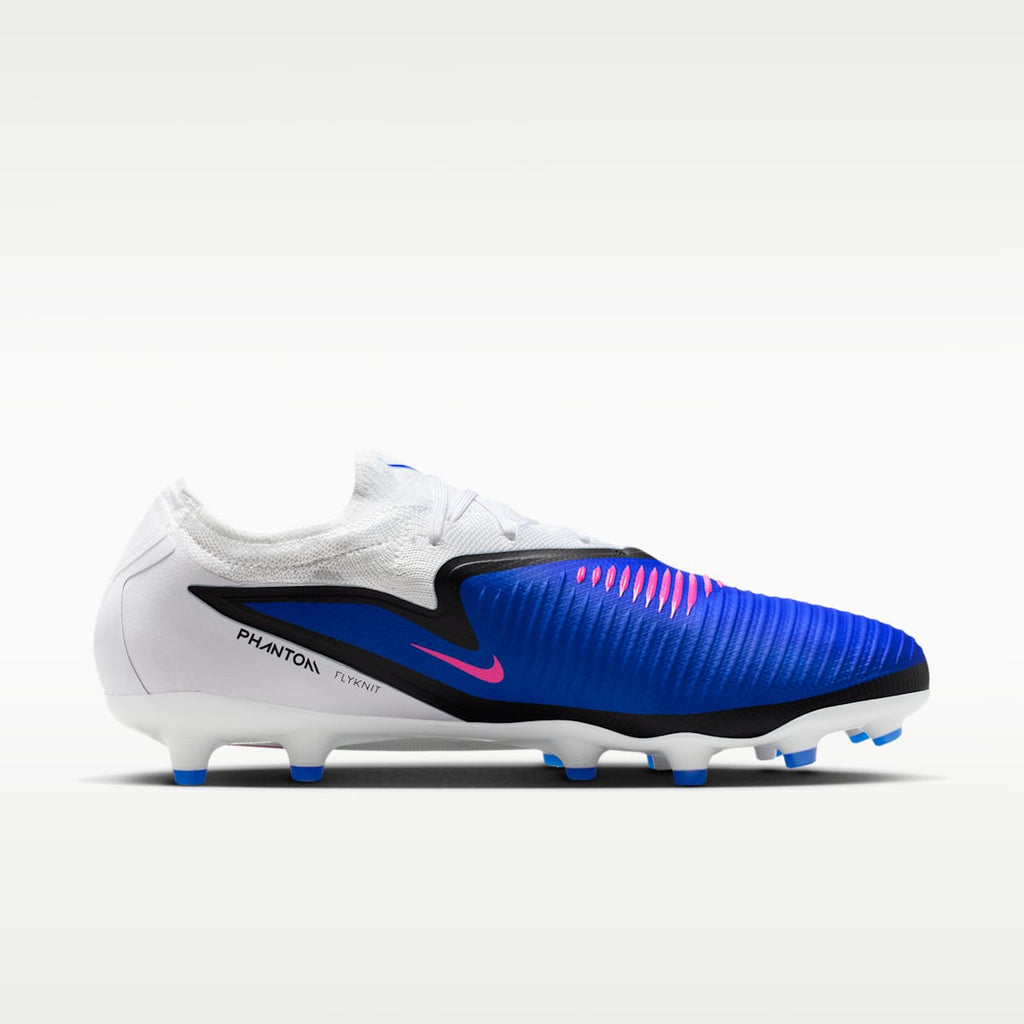 Nike Phantom 6 Low Pro Artificial-Grass Soccer Cleats - Racer Blue/White/Pink Blast - Image 3