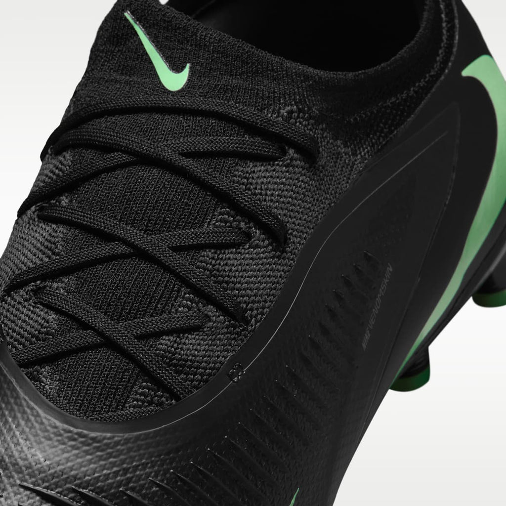 Nike Phantom 6 Low Pro Artificial-Grass Soccer Cleats - Black/Black/Illusion Green - Image 8