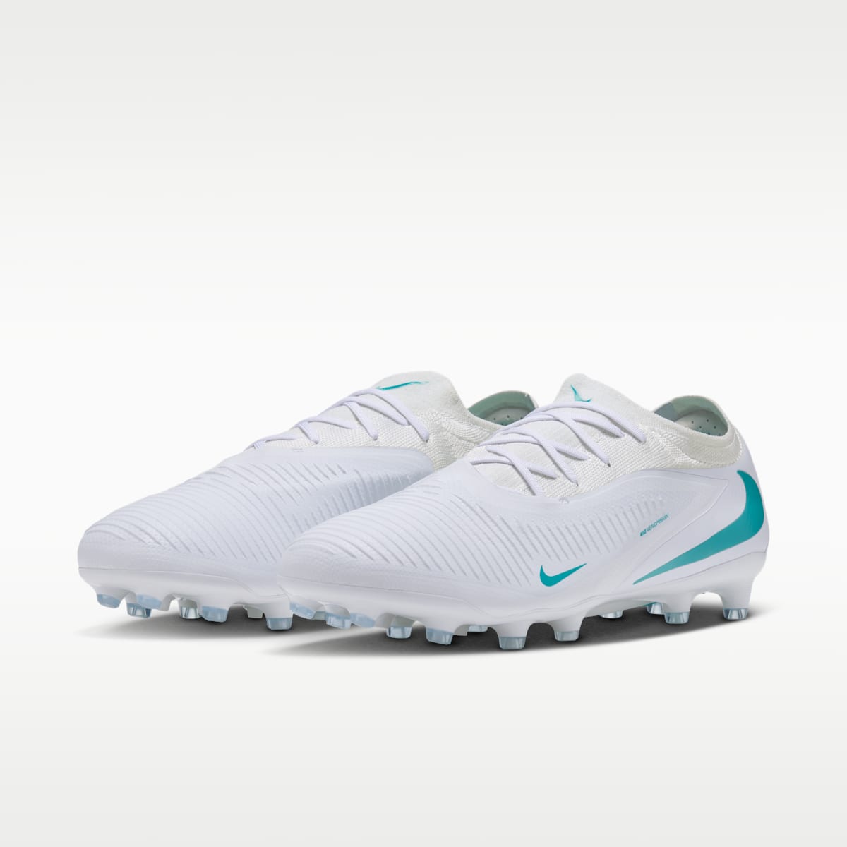 Nike Phantom 6 Low Pro Artificial-Grass Soccer Cleats - White/White/Dusty Cactus - Image 5