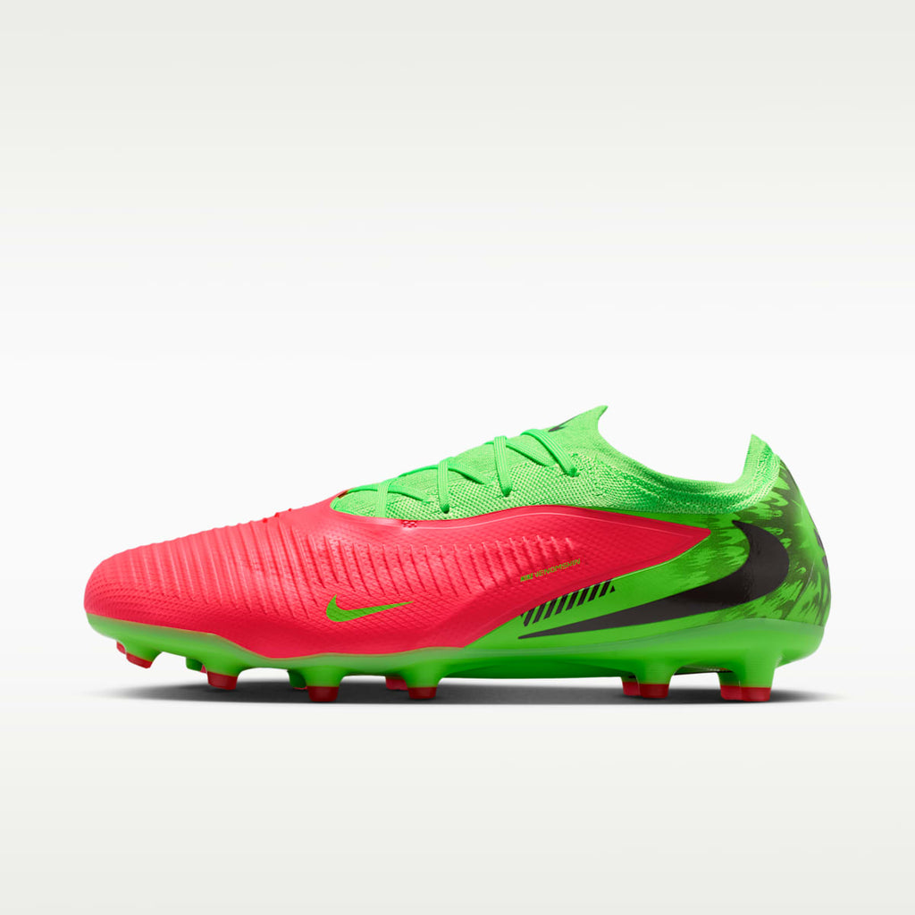 Women's Nike Phantom 6 Low Pro "Erling Haaland" Artificial-Grass Soccer Cleats - Hot Punch/Green Strike/Black