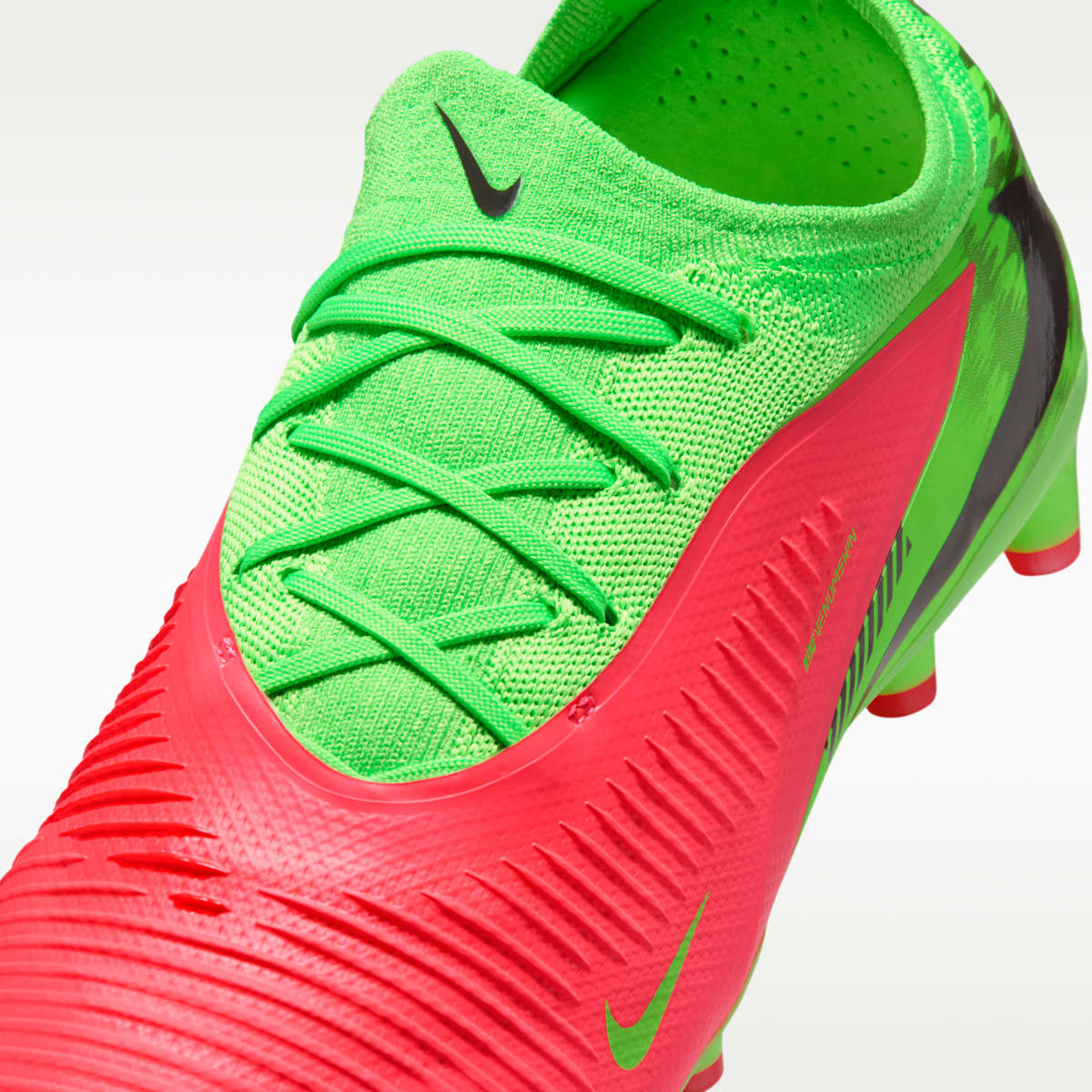 Nike Phantom 6 Low Pro "Erling Haaland" Artificial-Grass Soccer Cleats - Hot Punch/Green Strike/Black - Image 8