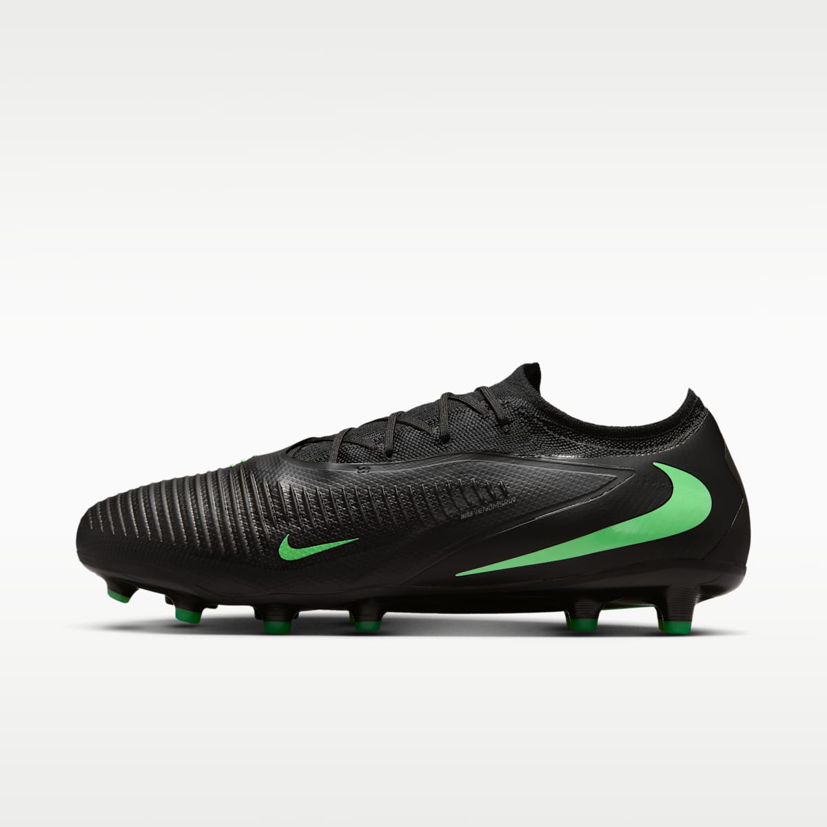 Nike Phantom 6 Low Pro Artificial-Grass Soccer Cleats - Black/Black/Illusion Green - Image 1