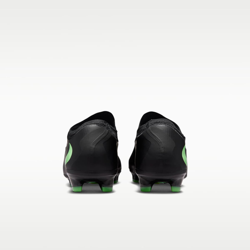 Nike Phantom 6 Low Pro Firm-Ground Soccer Cleats - Black/Black/Illusion Green - Image 6