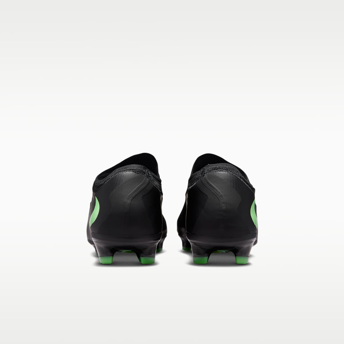 Nike Phantom 6 Low Pro Firm-Ground Soccer Cleats - Black/Black/Illusion Green - Image 6