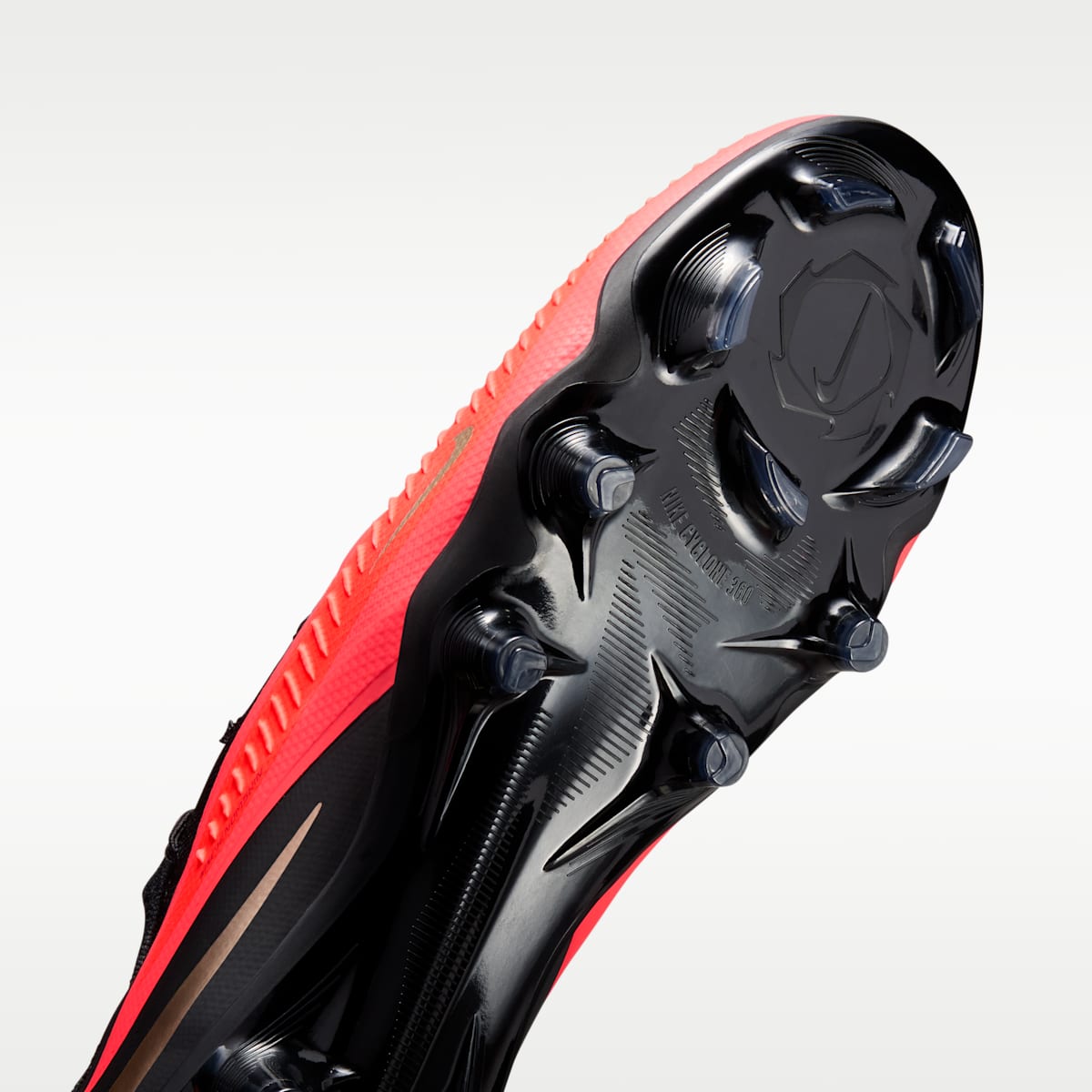 Nike Phantom 6 Low Pro Firm-Ground Soccer Cleats - Bright Crimson/Bright Crimson/Black - Image 7
