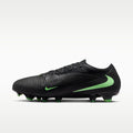 Nike Phantom 6 Low Pro Firm-Ground Soccer Cleats - Black/Black/Illusion Green - Image 1