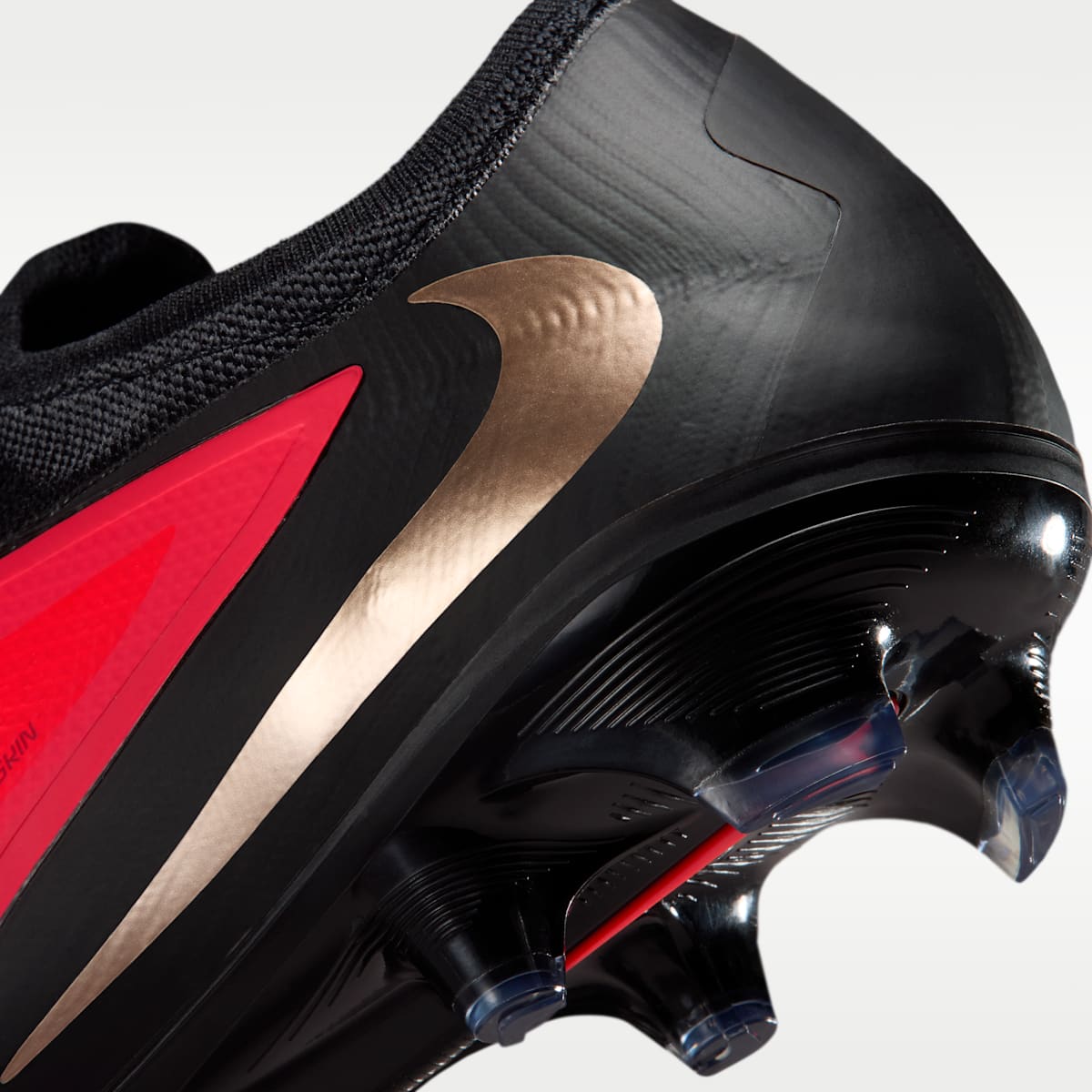 Nike Phantom 6 Low Pro Firm-Ground Soccer Cleats - Bright Crimson/Bright Crimson/Black - Image 9