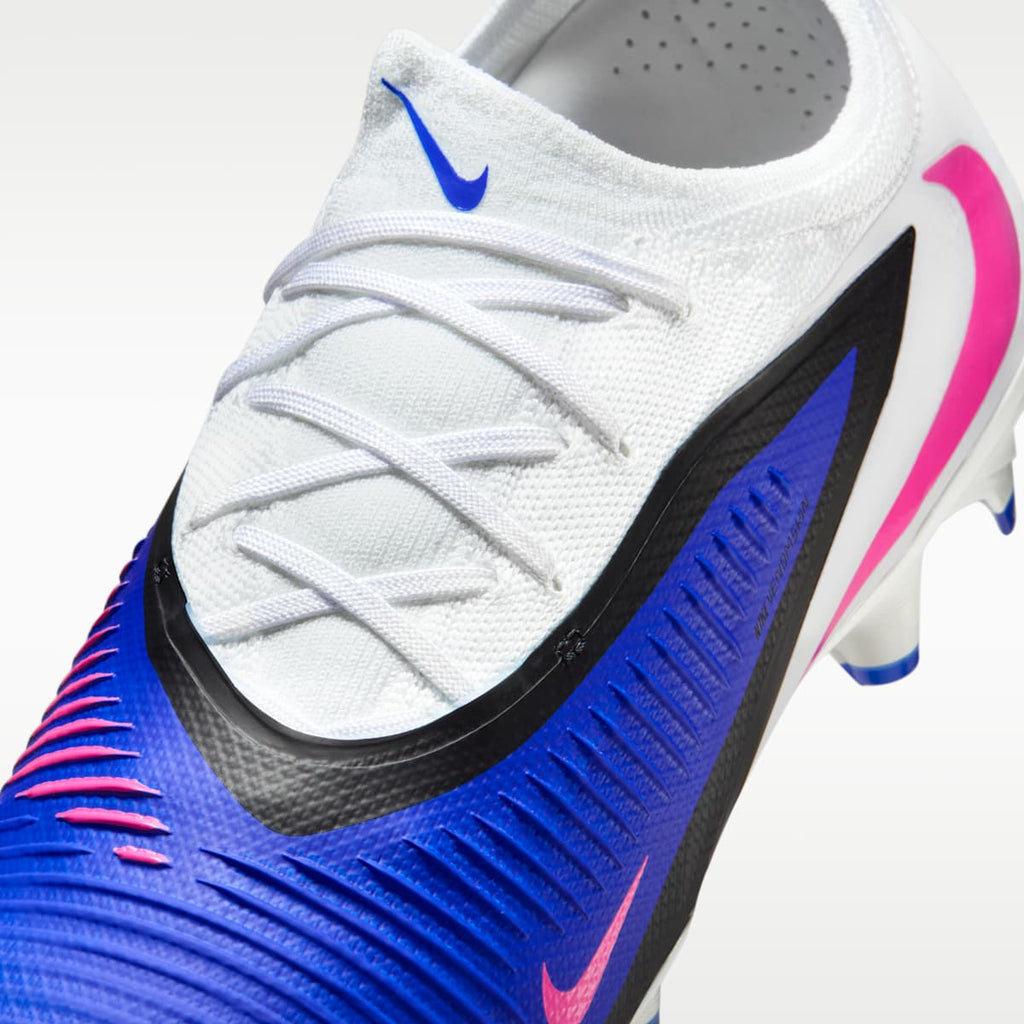 Women's Nike Phantom 6 Low Pro Firm-Ground Soccer Cleats - Racer Blue/White/Pink Blast
