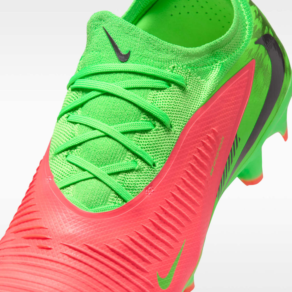 Nike Phantom 6 Low Pro "Erling Haaland" Firm-Ground Soccer Cleats - Hot Punch/Green Strike/Black - Image 8