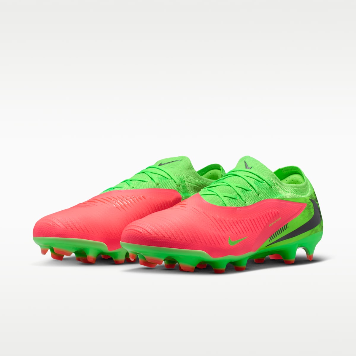 Nike Phantom 6 Low Pro "Erling Haaland" Firm-Ground Soccer Cleats - Hot Punch/Green Strike/Black - Image 5