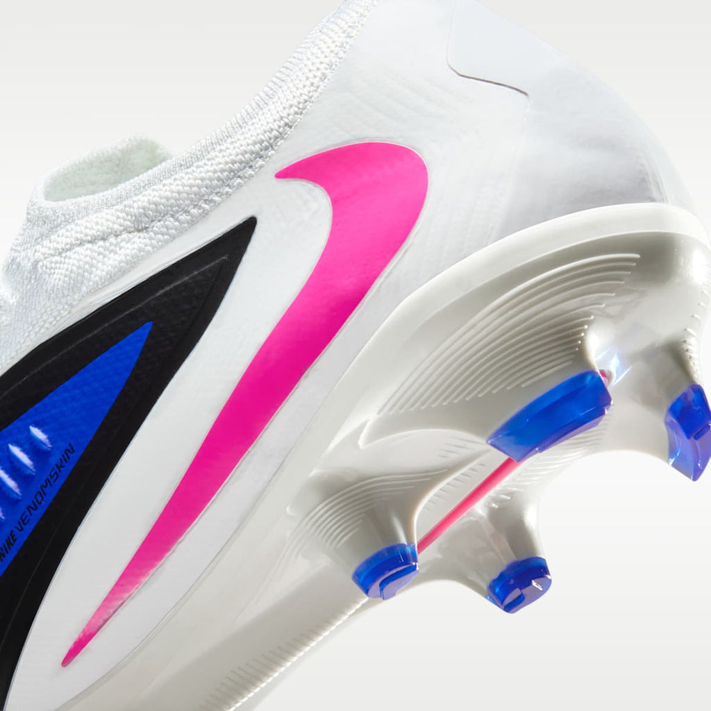 Nike Phantom 6 Low Pro Firm-Ground Soccer Cleats - Racer Blue/White/Pink Blast - Image 9