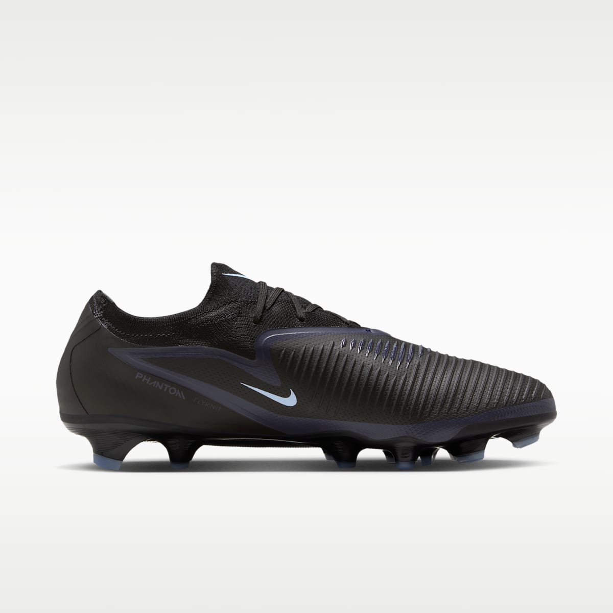 Nike Phantom 6 Low Pro Firm-Ground Soccer Cleats - Black/Black - Image 3