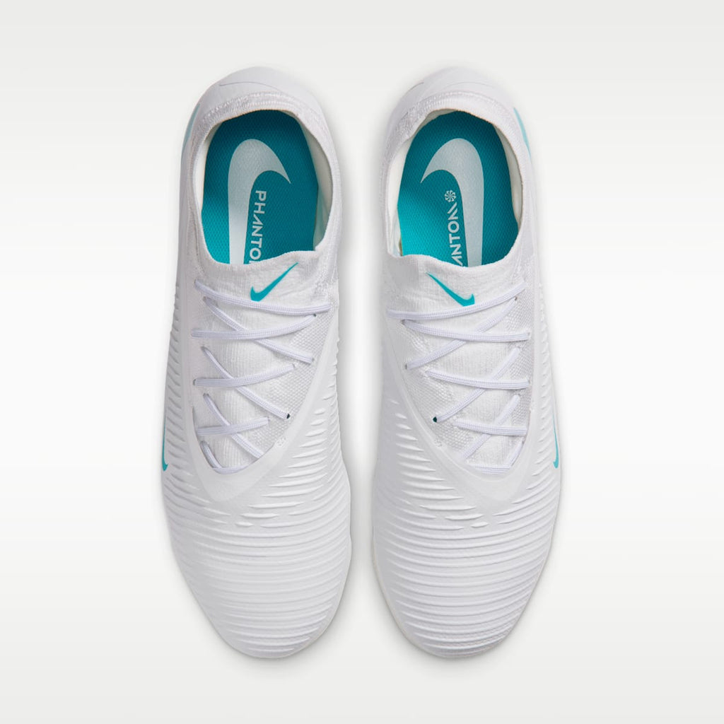 Women's Nike Phantom 6 Low Pro Firm-Ground Soccer Cleats - White/White/Dusty Cactus