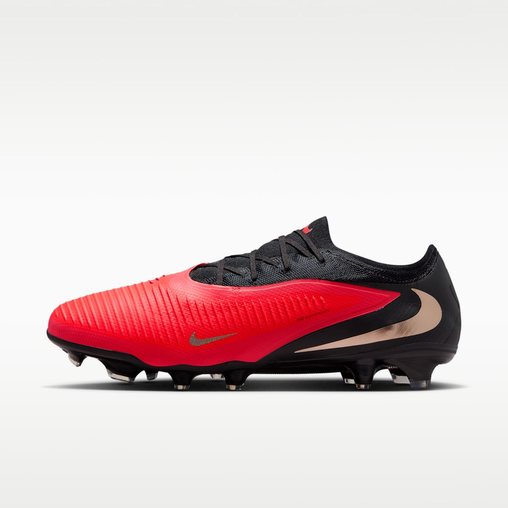 Nike Phantom 6 Low Pro Firm-Ground Soccer Cleats - Bright Crimson/Bright Crimson/Black - Image 1