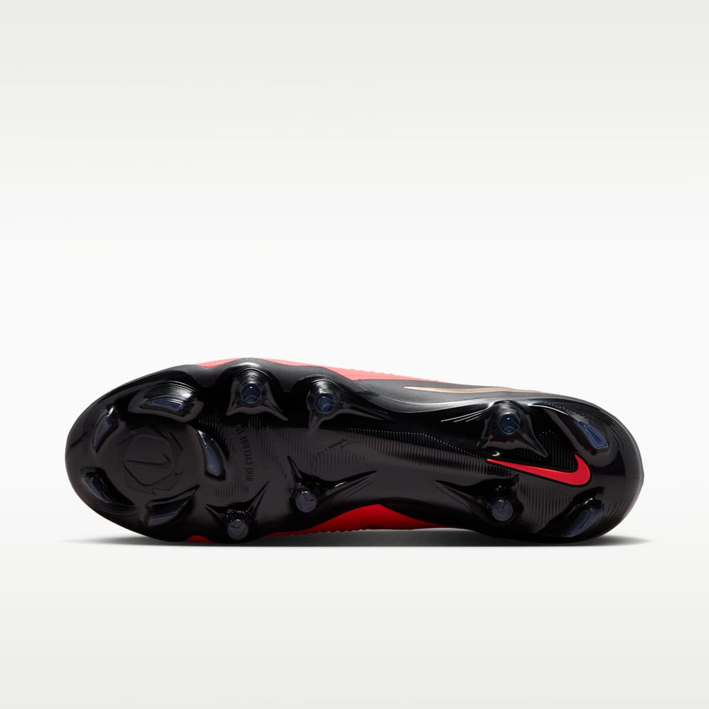 Nike Phantom 6 Low Pro Firm-Ground Soccer Cleats - Bright Crimson/Bright Crimson/Black - Image 2