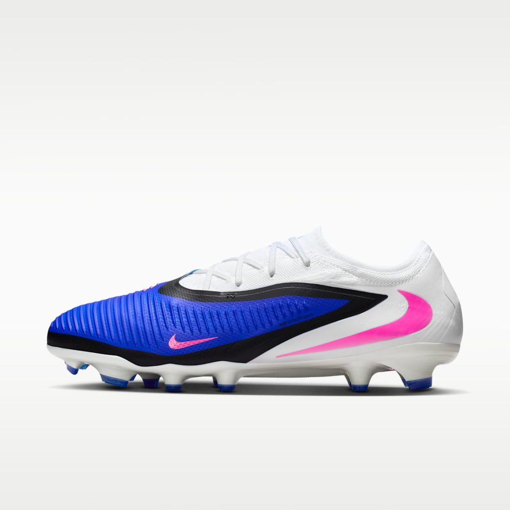 Women's Nike Phantom 6 Low Pro Firm-Ground Soccer Cleats - Racer Blue/White/Pink Blast