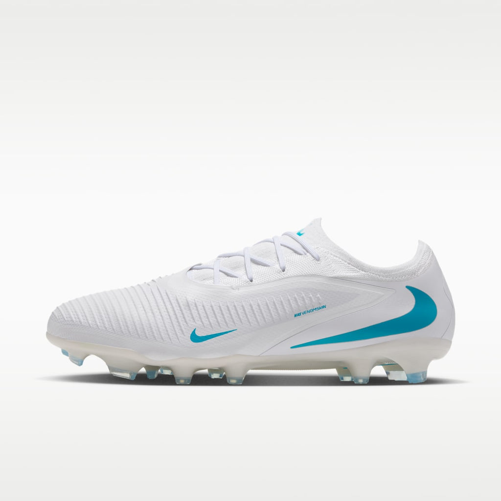 Women's Nike Phantom 6 Low Pro Firm-Ground Soccer Cleats - White/White/Dusty Cactus