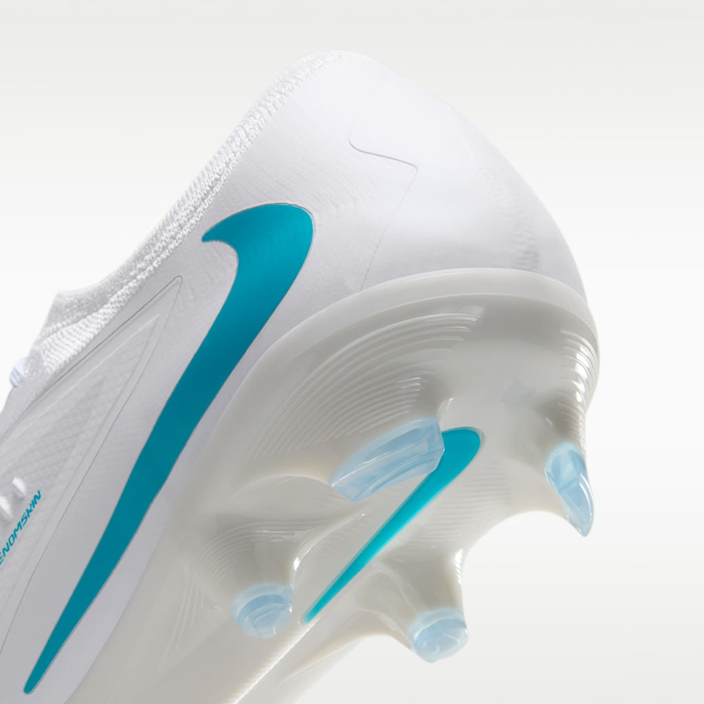 Nike Phantom 6 Low Pro Firm-Ground Soccer Cleats - White/White/Dusty Cactus - Image 9