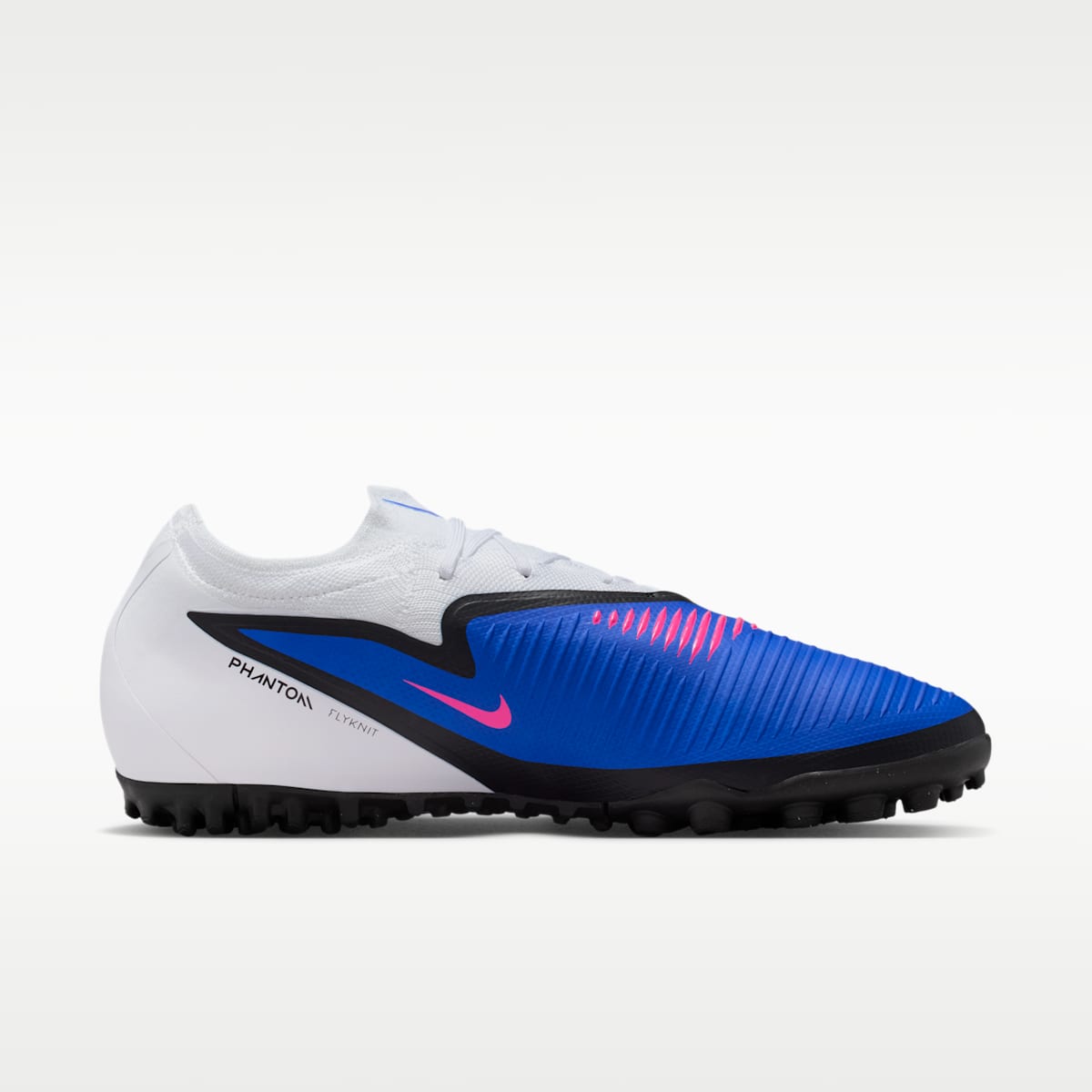 Nike Phantom 6 Low Pro Turf Soccer Shoes - Racer Blue/White/Pink Blast - Image 3