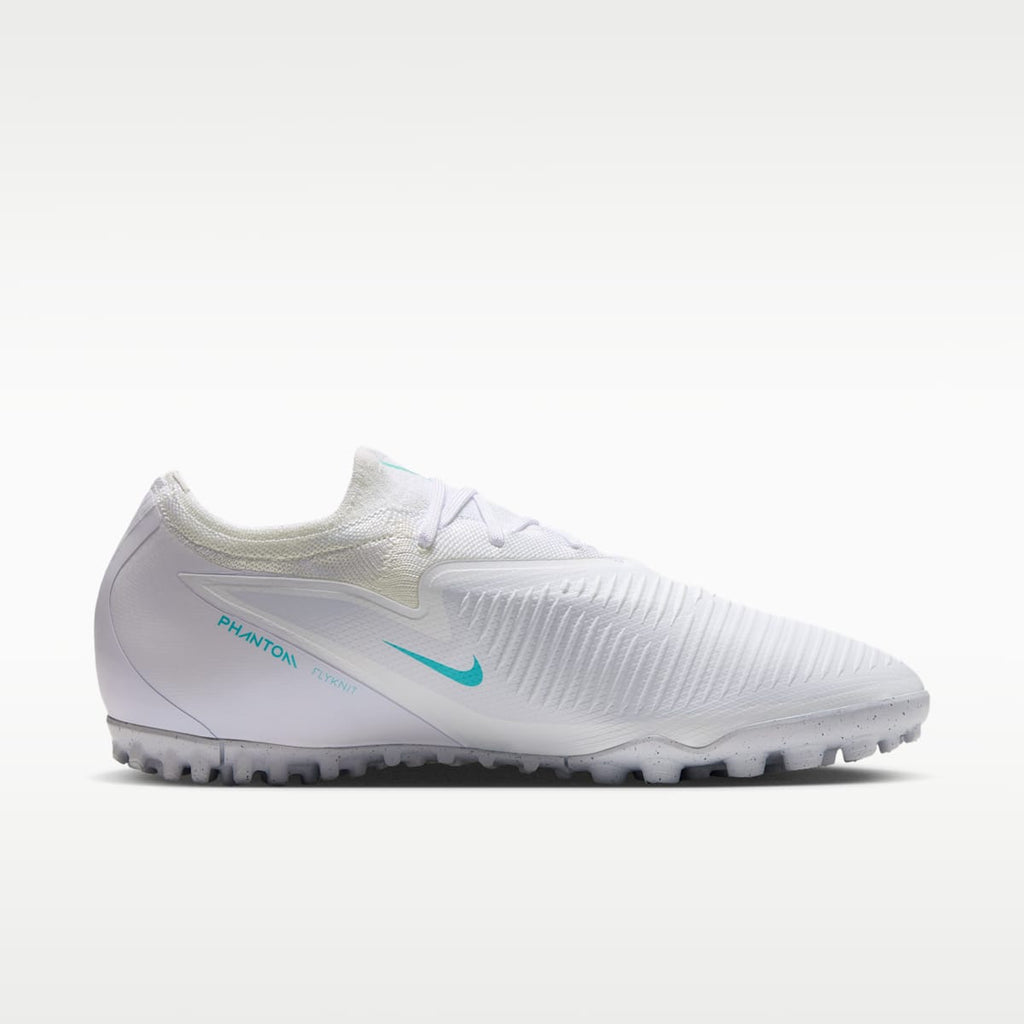 Women's Nike Phantom 6 Low Pro Turf Soccer Shoes - White/White/Dusty Cactus