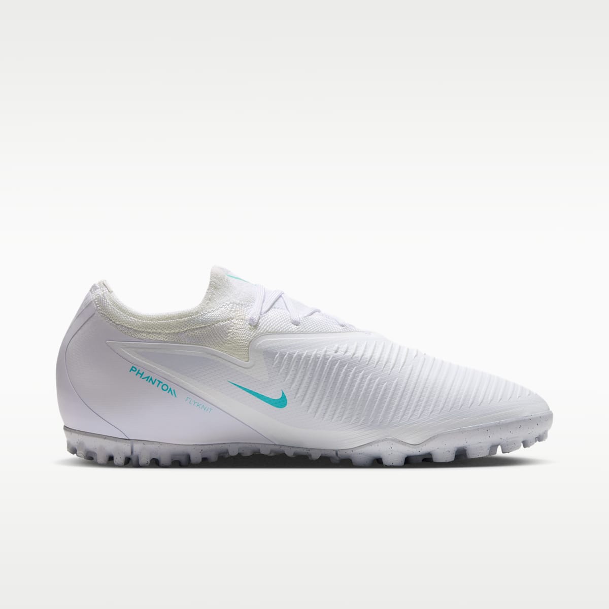 Women's Nike Phantom 6 Low Pro Turf Soccer Shoes - White/White/Dusty Cactus