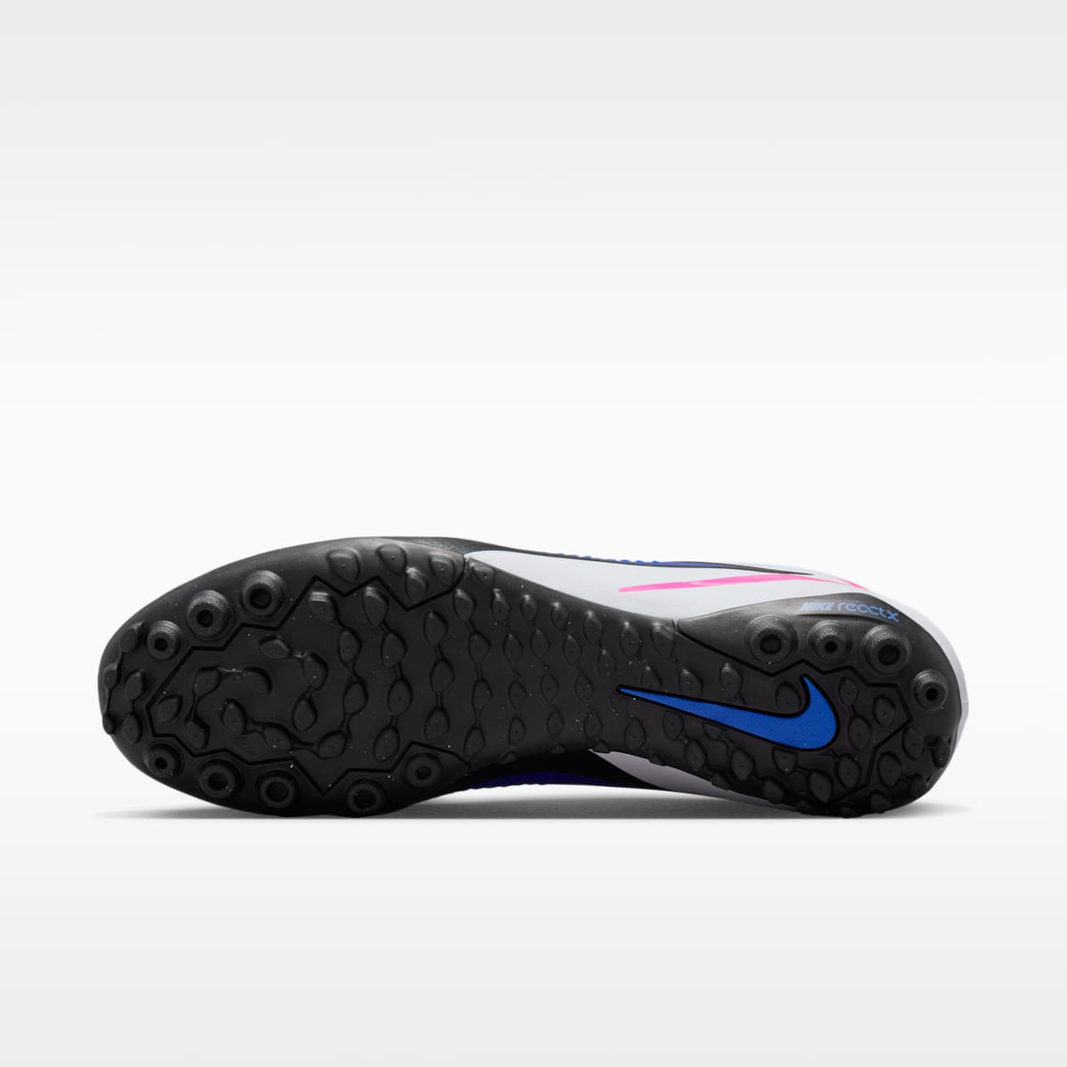 Nike Phantom 6 Low Pro Turf Soccer Shoes - Racer Blue/White/Pink Blast - Image 2