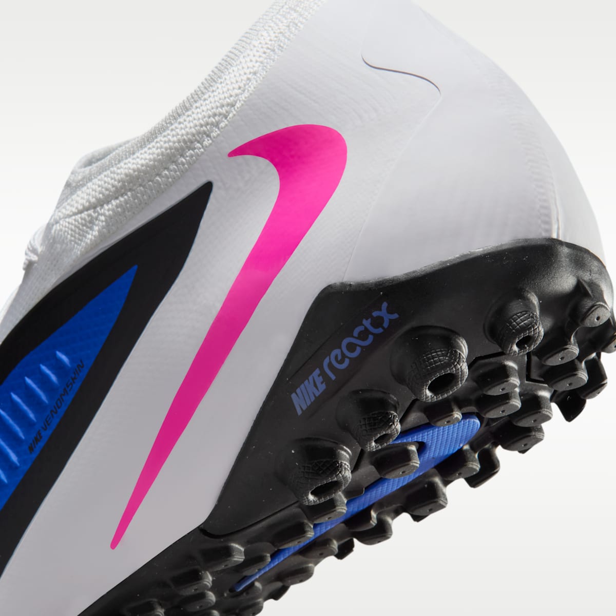 Nike Phantom 6 Low Pro Turf Soccer Shoes - Racer Blue/White/Pink Blast - Image 8