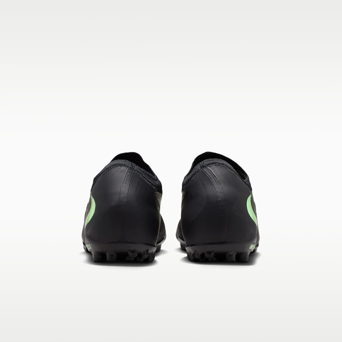Nike Phantom 6 Low Pro Turf Soccer Shoes - Black/Black/Illusion Green - Image 6