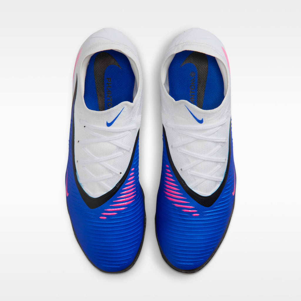 Nike Phantom 6 Low Pro Turf Soccer Shoes - Racer Blue/White/Pink Blast - Image 4