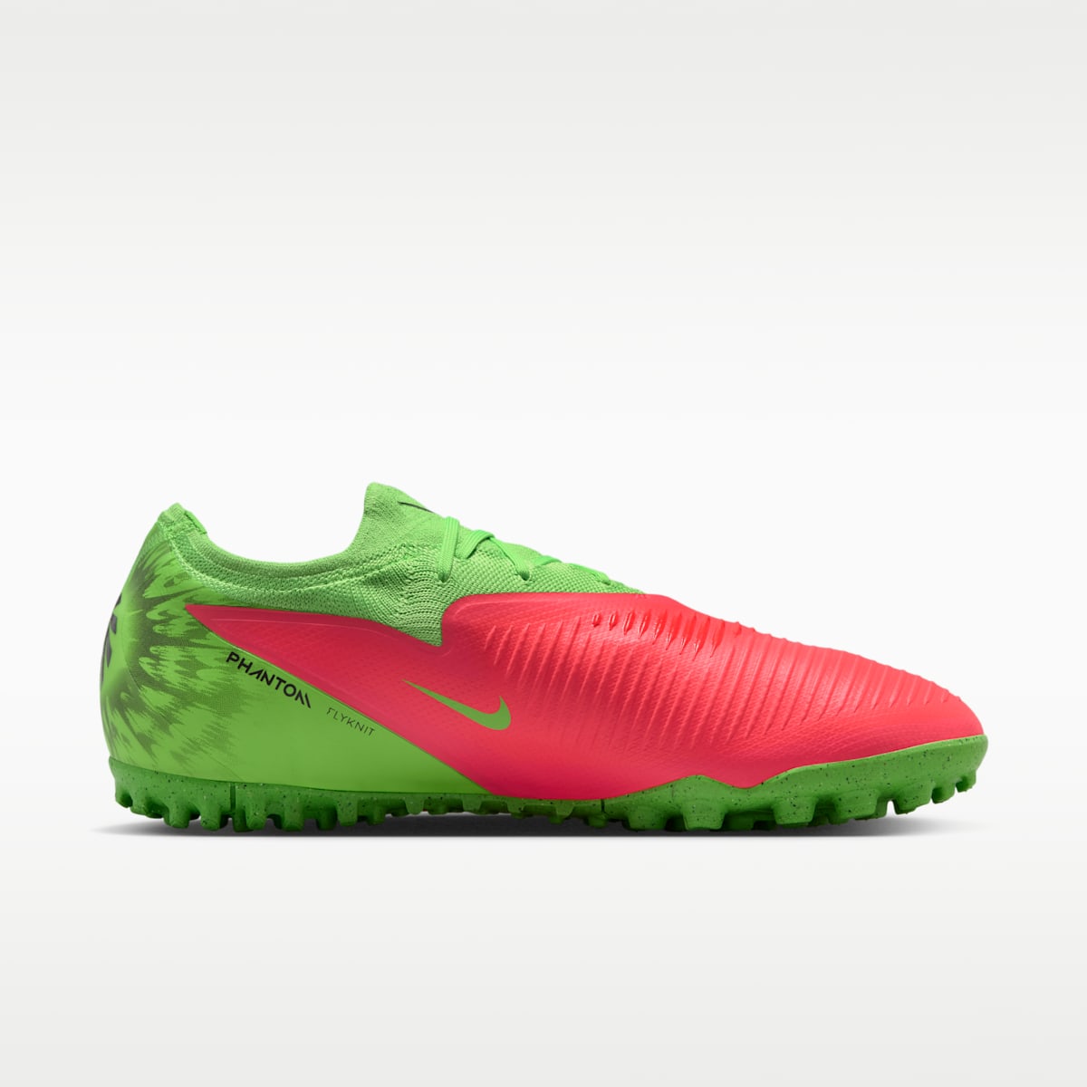 Nike Phantom 6 Low Pro "Erling Haaland" Turf Soccer Shoes - Hot Punch/Green Strike/Black - Image 3