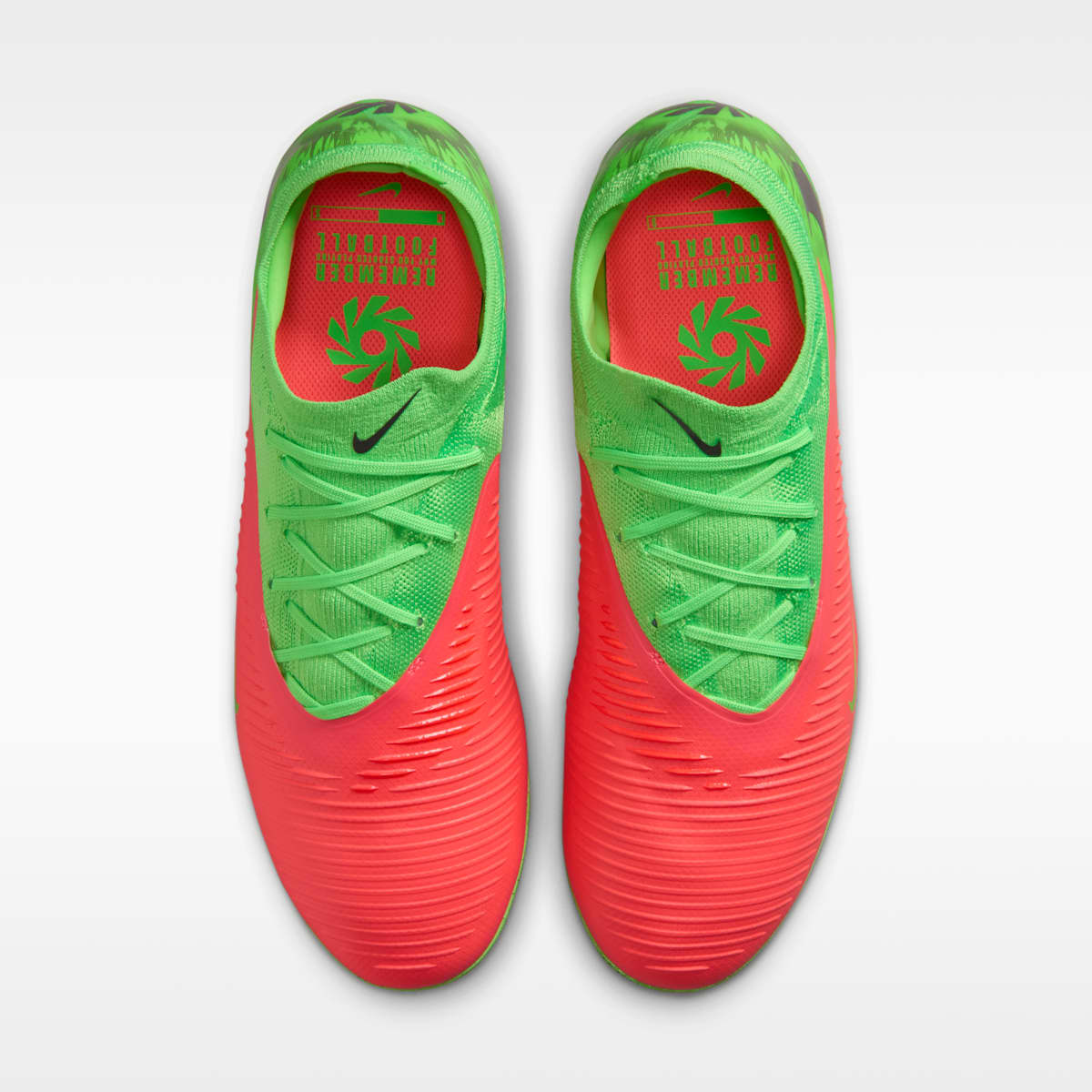 Nike Phantom 6 Low Pro "Erling Haaland" Turf Soccer Shoes - Hot Punch/Green Strike/Black - Image 4