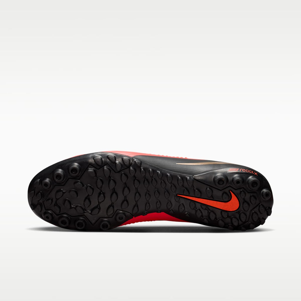 Women's Nike Phantom 6 Low Pro Turf Soccer Shoes - Bright Crimson/Bright Crimson/Black