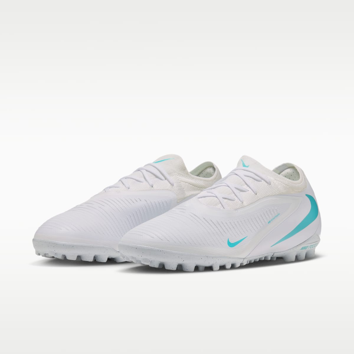 Women's Nike Phantom 6 Low Pro Turf Soccer Shoes - White/White/Dusty Cactus