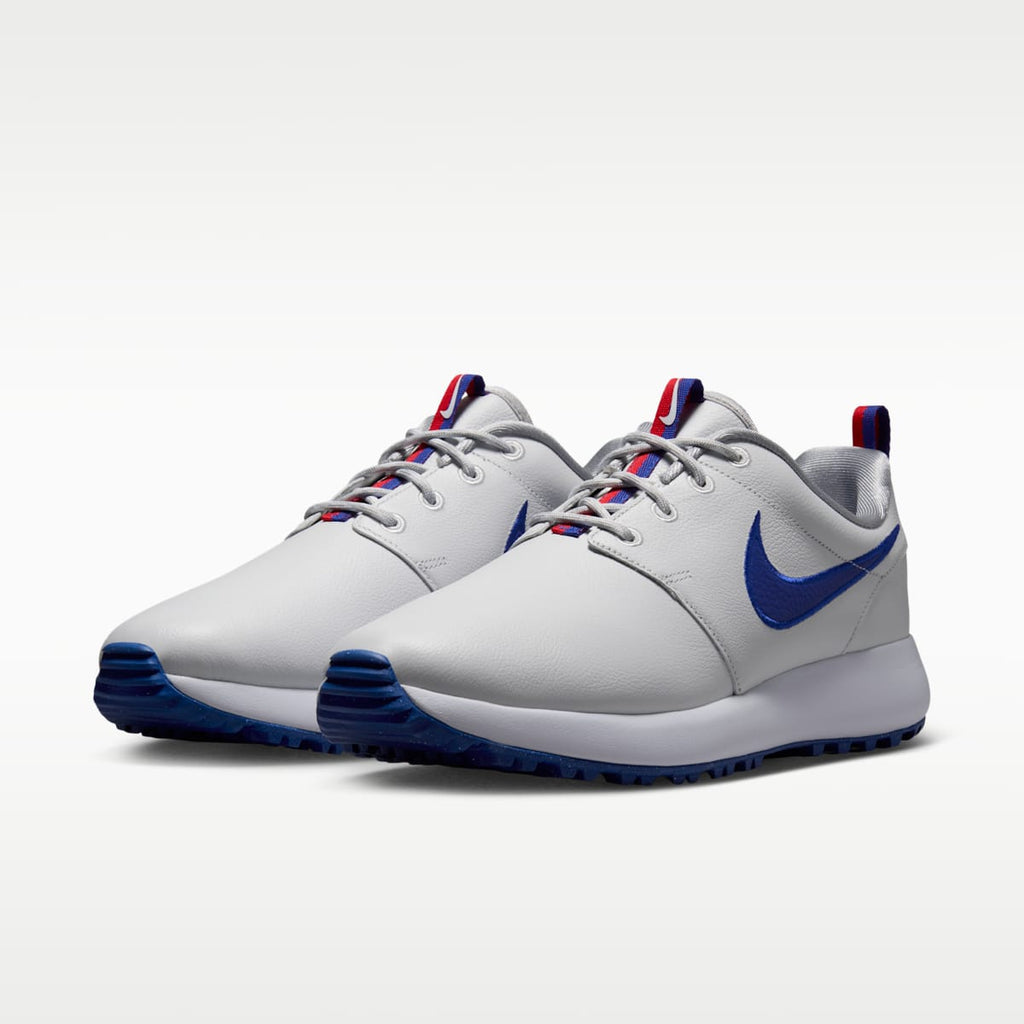 Nike Roshe G Golf Shoes - Off White/White/Fire Red/Old Royal - Image 5