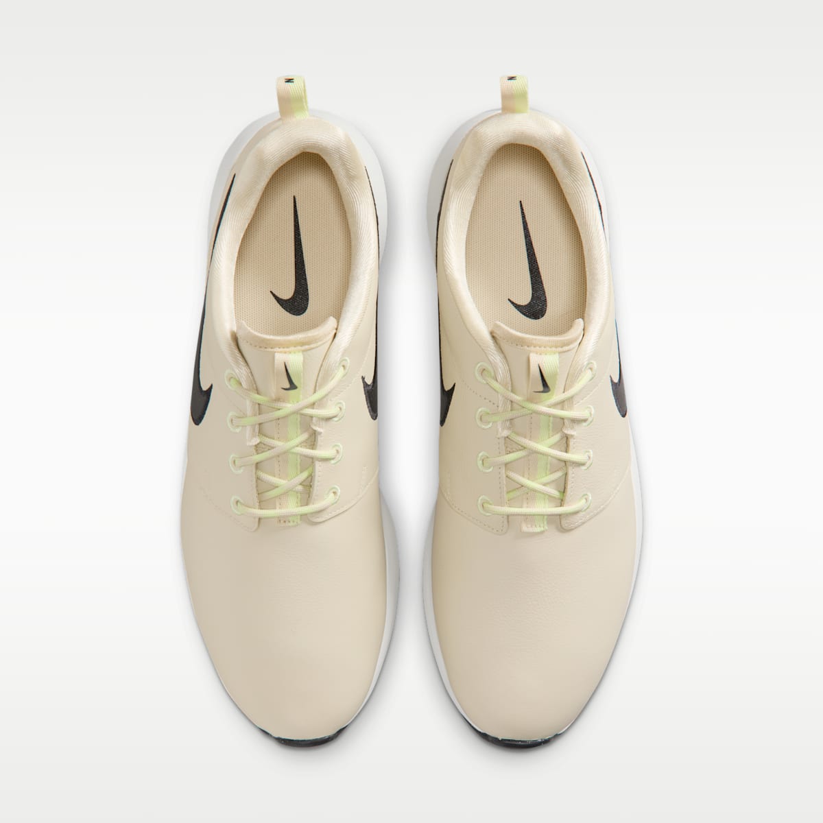 Nike Roshe G Golf Shoes - Light Khaki/Light Liquid Lime/Sail/Black - Image 4
