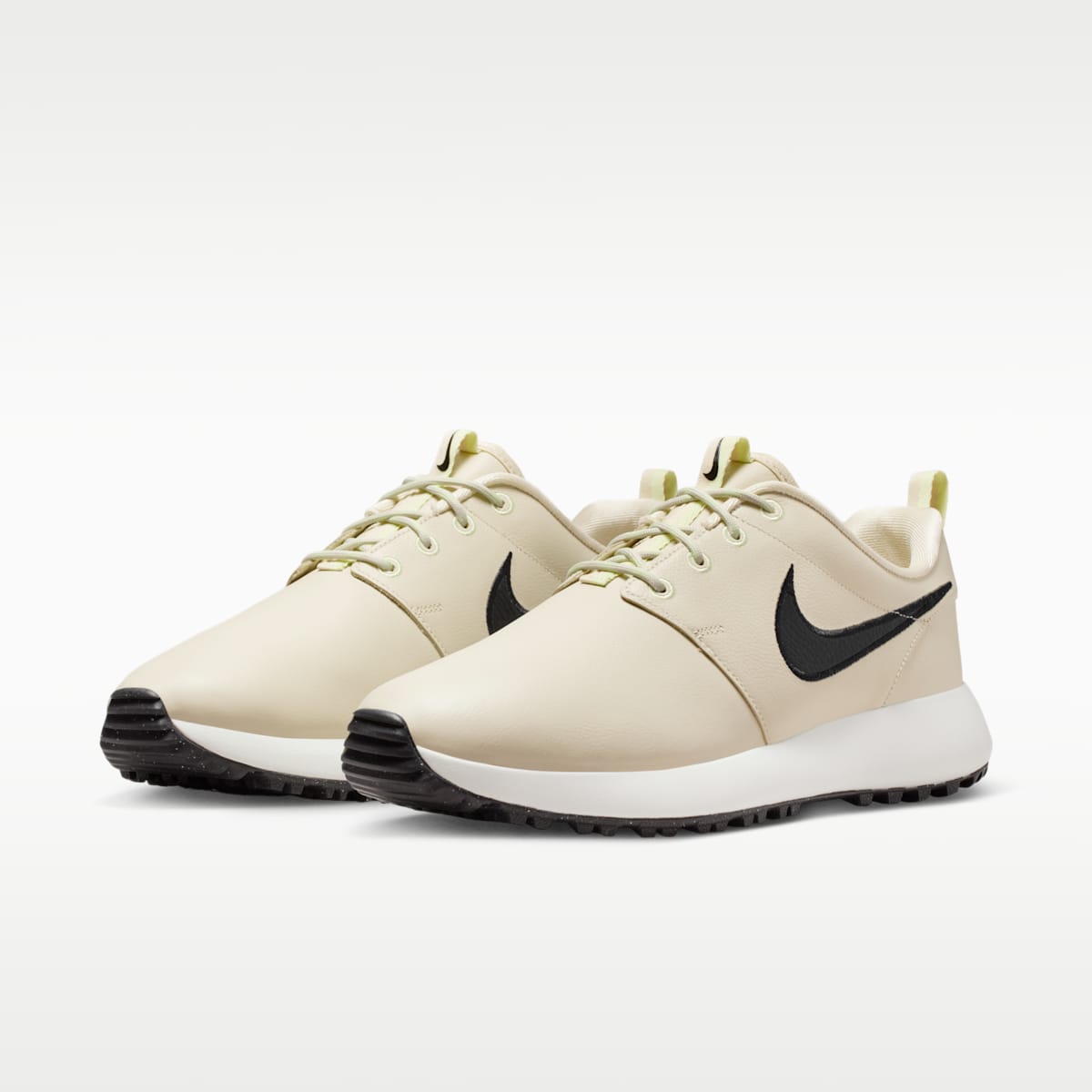 Nike Roshe G Golf Shoes - Light Khaki/Light Liquid Lime/Sail/Black - Image 5