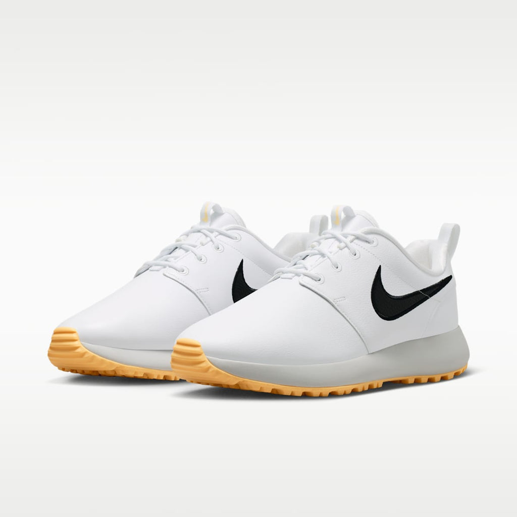 Women's Nike Roshe G Golf Shoes - White/Tangerine Tint/Black