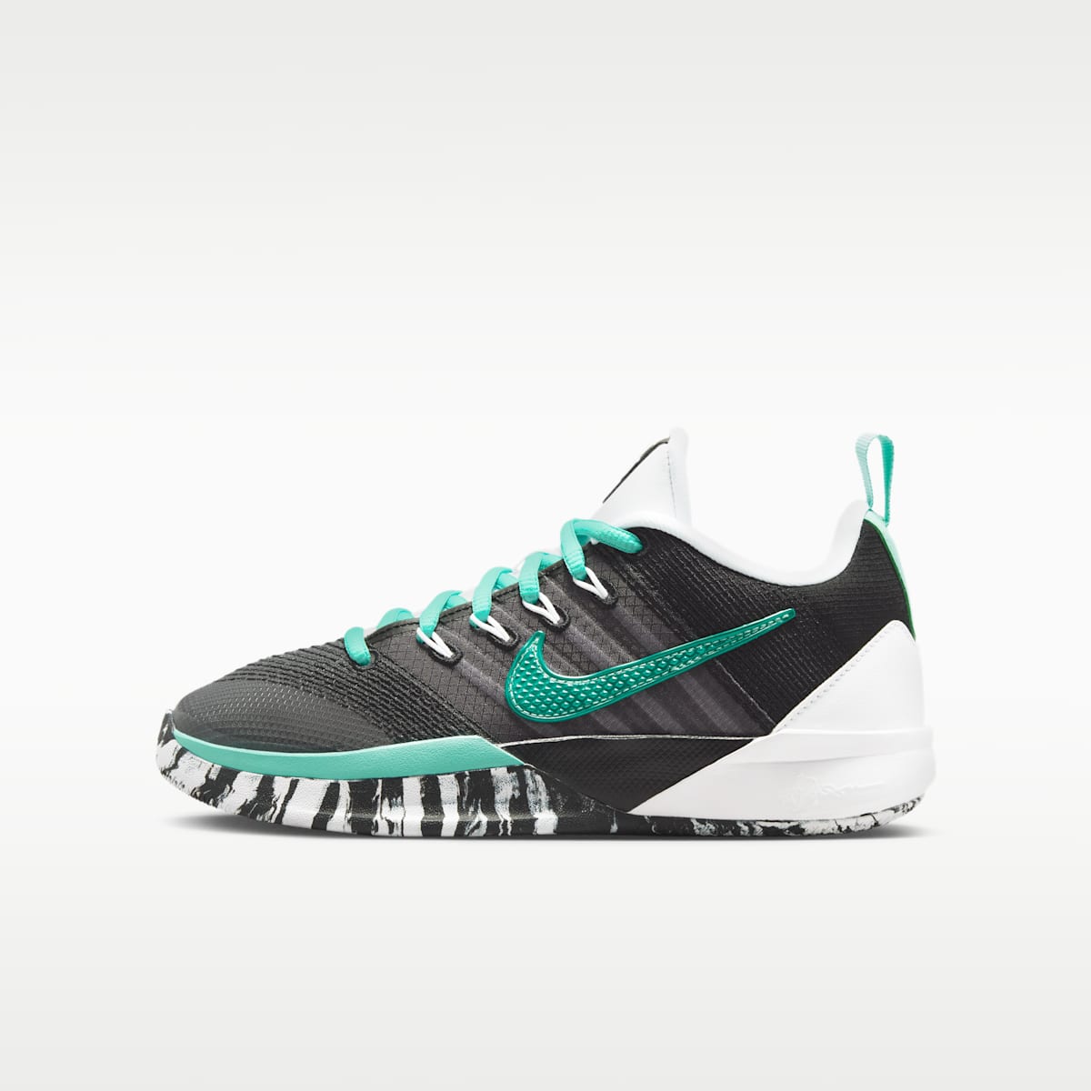 Sabrina 3 Big Kids' Basketball Shoes - Black/White/Mint - Image 1