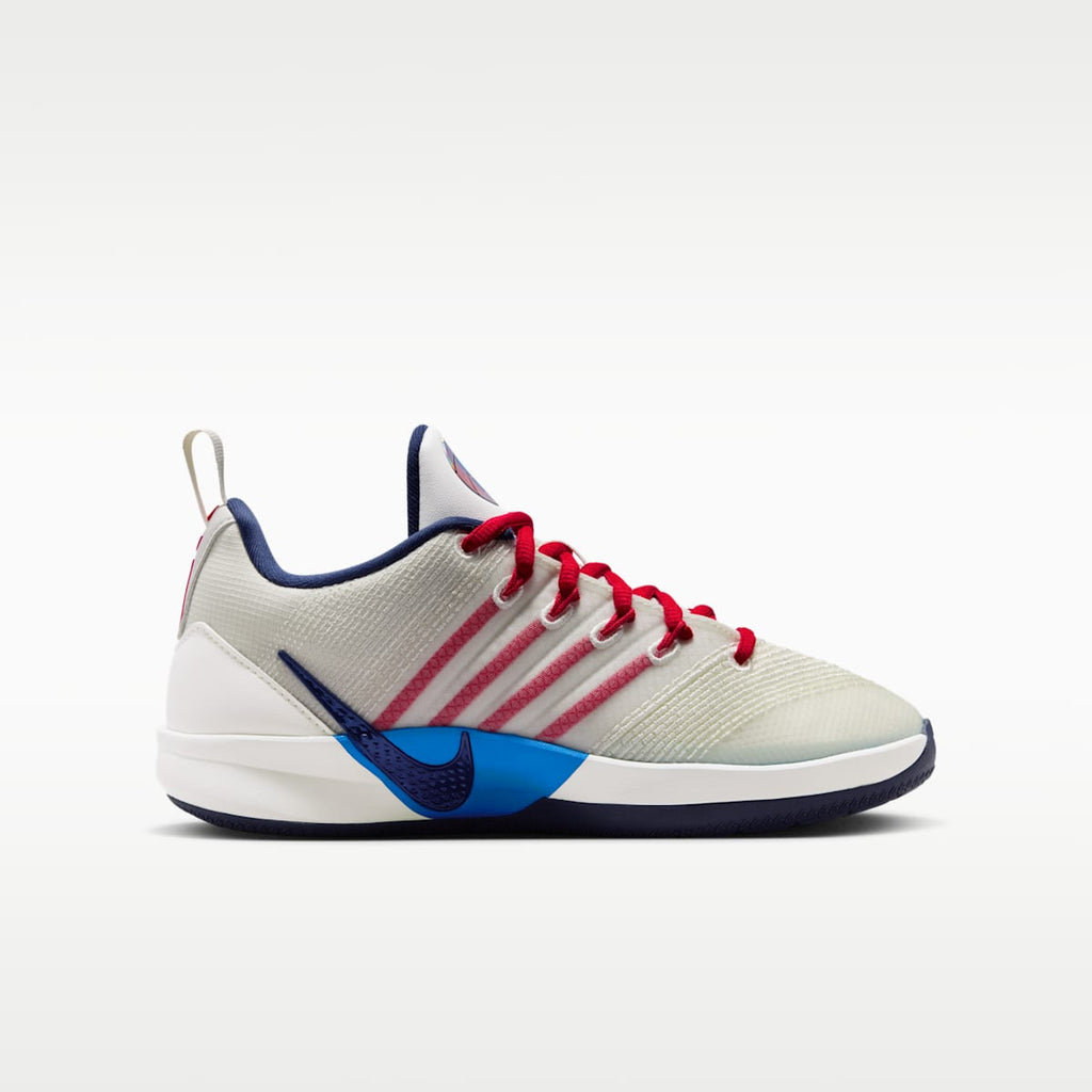 Sabrina 3 Big Kids' Basketball Shoes - Sail/Atom Red/Light Photo Blue/Midnight Navy - Image 3